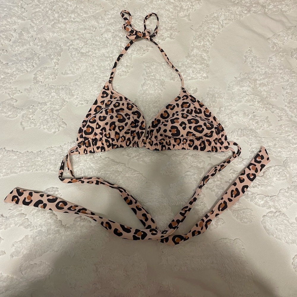 Cheetah bikini top
